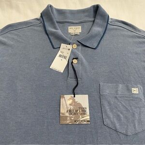 NWT Jack O'Neill Polo Shirt Short Sleeve Beach Blue Soft Polynosic Men’s XL